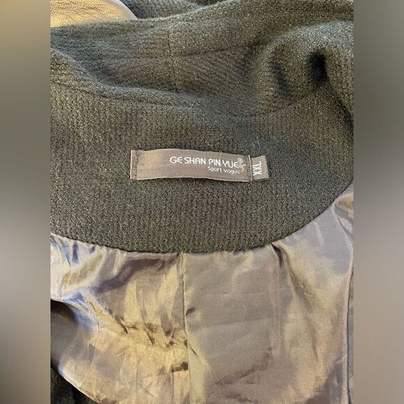 Ge Shan Pin Yue Sport Vogue Black Open Sweater Cardigan Size XXL Multimedia - Picture 6 of 6